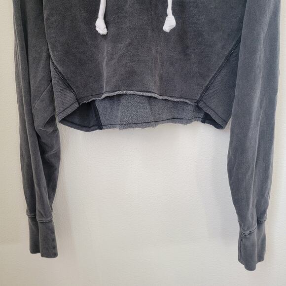 BDG Urban Outfitters Pullover Hoodie Sweater Gray Long Sleeve Small Crop Cotton - Picture 5 of 11